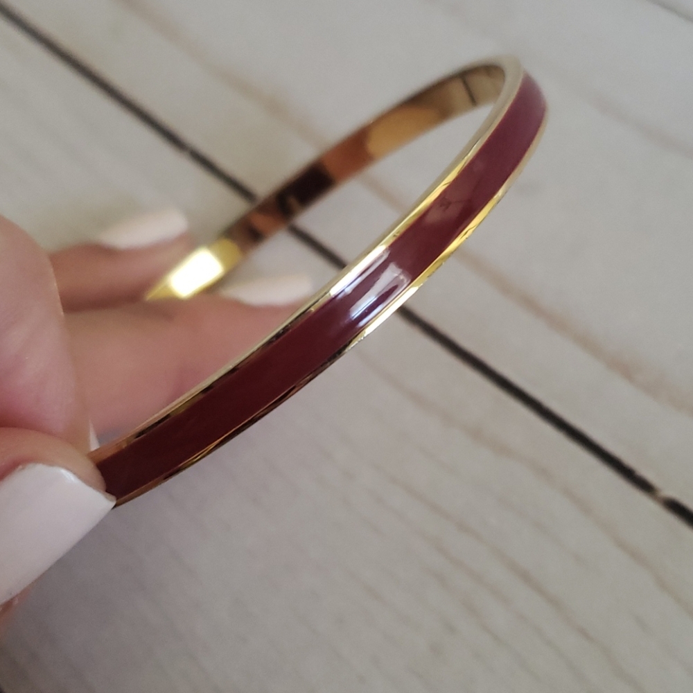 J. Crew red bangle 2.5" - Picture 2 of 3
